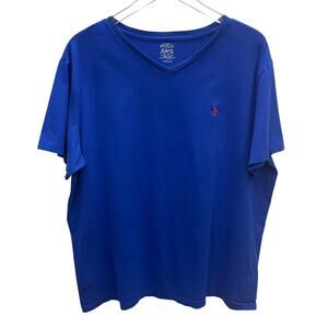 Polo Ralph Lauren Women’s V-Neckline Blue Short Sleeve Tee Size XL